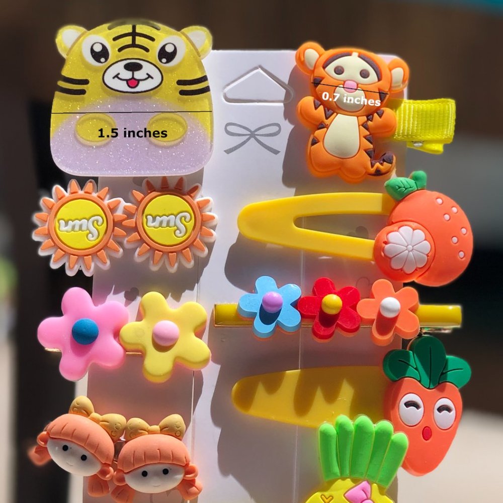 70PCS Girls Hair Clips Hairpins Kids Cute Accessories Flower - Picture 5 of 11